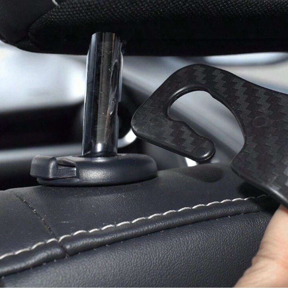 4Pcs Universal Car Seat Headrest Hook Hanger For Car Interior Accessories - Picture 4 of 7